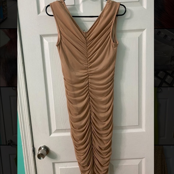 FASHION NOVA TAN DRESS - Picture 2 of 4